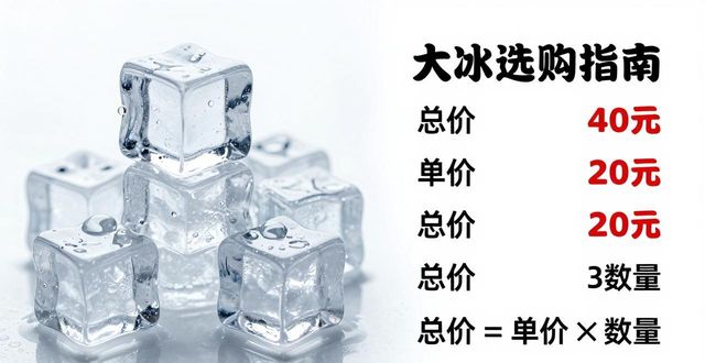 大冰块价格到底怎么算？武昌冰块选购指南